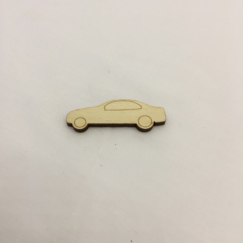Wooden figure for keyring or magnet Car Wooden figure for keyring or magnet Car