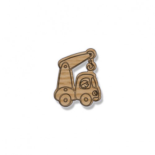 Wooden figure for keyring or magnet tow truck Wooden figure for keyring or magnet tow truck