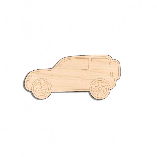 Wooden figure for keyring or magnet Car Wooden figure for keyring or magnet Car