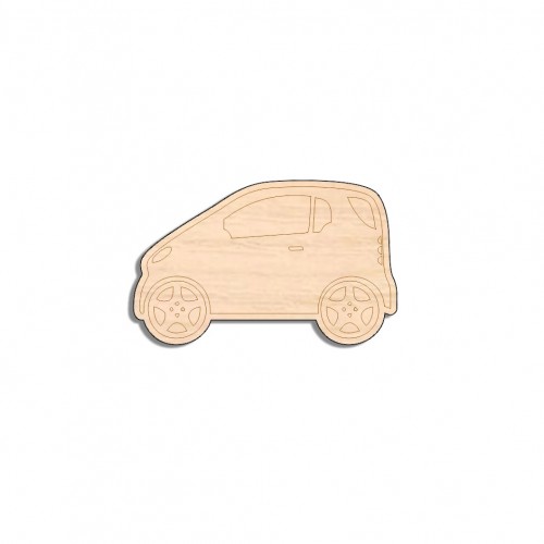 Wooden figure for keyring or magnet Car Wooden figure for keyring or magnet Car