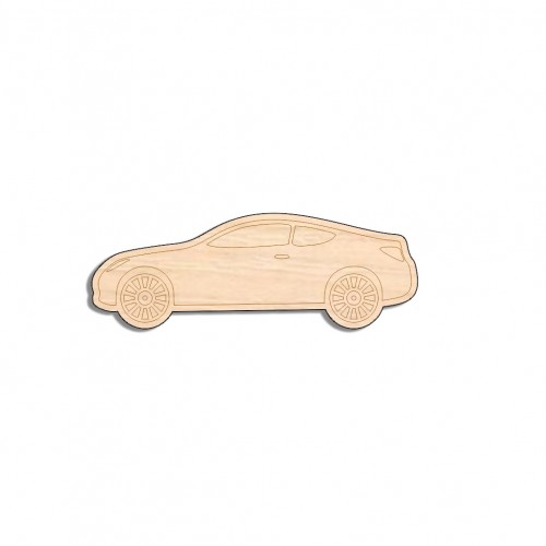 Wooden figure for keyring or magnet Car Wooden figure for keyring or magnet Car