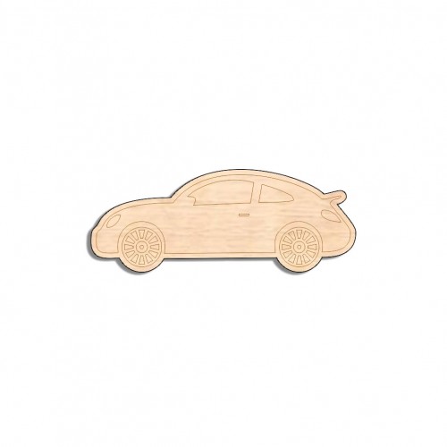 Wooden figure for keyring or magnet Car Wooden figure for keyring or magnet Car