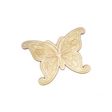 Wooden butterfly for keyring or magnet