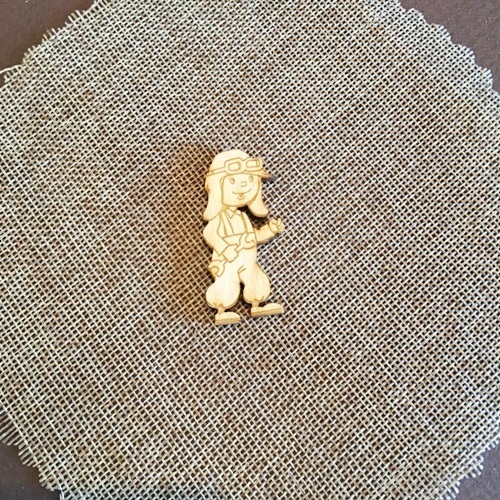 Wooden boy for keyring or magnet Wooden boy for keyring or magnet