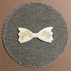 Wooden bow tie for keyring or magnet