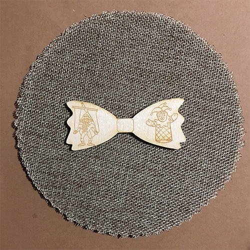 Wooden bow tie for keyring or magnet Wooden bow tie for keyring or magnet