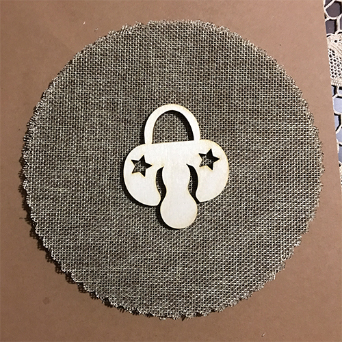 Wooden pacifier for keyring or magnet Wooden pacifier for keyring or magnet