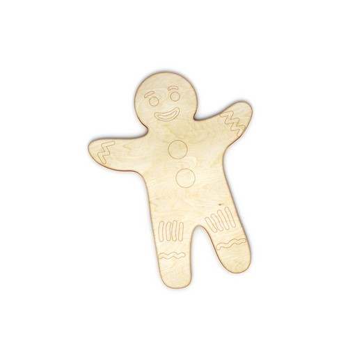 Wooden Gingerbread for keyring or magnet Wooden Gingerbread for keyring or magnet