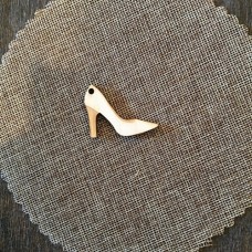 Wooden high heels for keyring or magnet