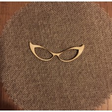 Wooden glasses for keyring or magnet
