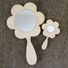 Wooden mirror Flower