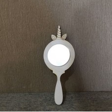 Wooden mirror Unicorn
