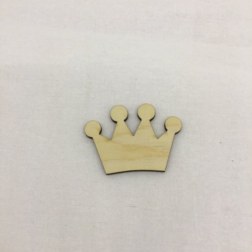 Wooden crown for keyring or magnet Wooden crown for keyring or magnet