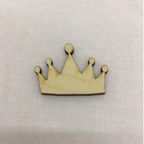 Wooden crown for keyring or magnet Wooden crown for keyring or magnet