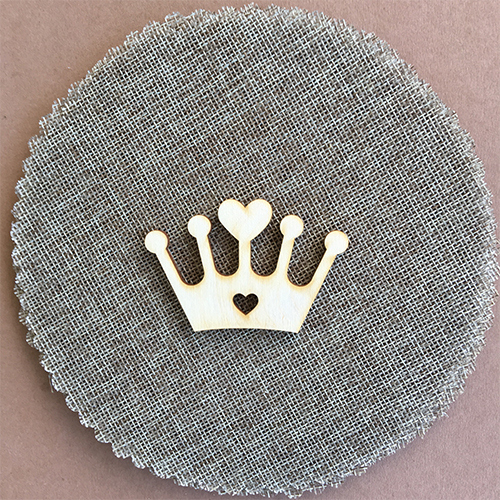 Wooden crown for keyring or magnet Wooden crown for keyring or magnet