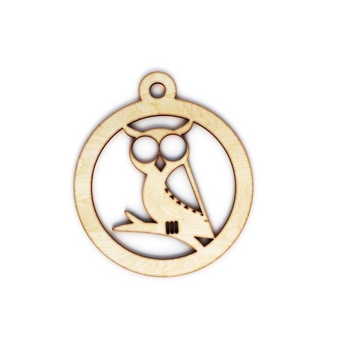 Wooden owl pendant Wooden owl pendant