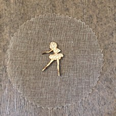 Wooden ballerin for keyring or magnet