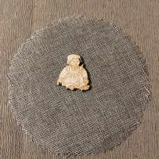 Wooden baby for keyring or magnet