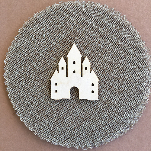 Wooden palace for keyring or magnet Wooden palace for keyring or magnet