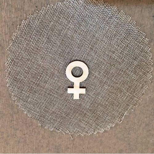 Wooden girls' symbol for keyring or magnet Wooden girls' symbol for keyring or magnet