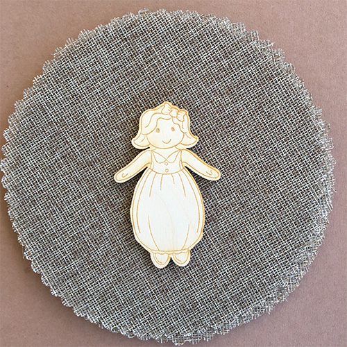 Wooden doll for keyring or magnet Wooden doll for keyring or magnet