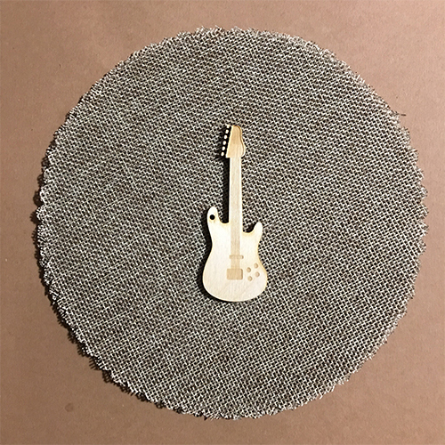 Wooden electric guitar for keyring or magnet Wooden electric guitar for keyring or magnet