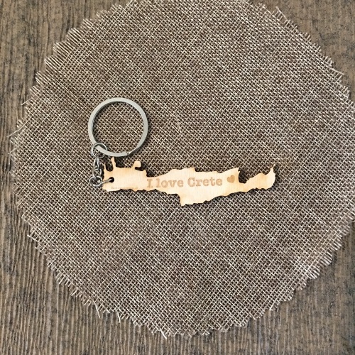 Wooden Crete for keyring or magnet Wooden Crete for keyring or magnet