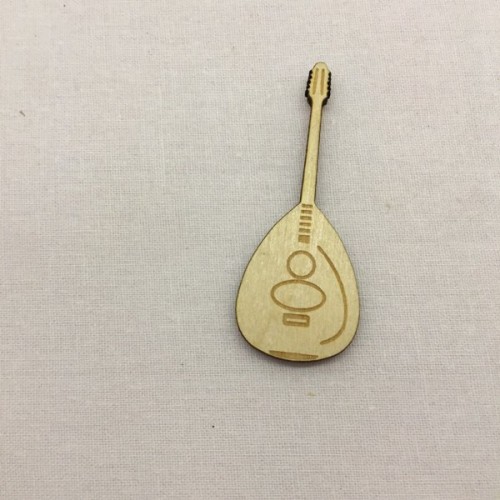 Wooden mandolin for keyring or magnet Wooden mandolin for keyring or magnet