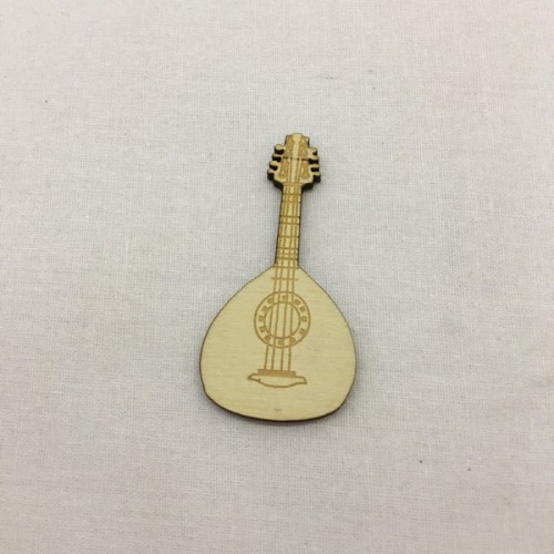 Wooden mandolin for keyring or magnet Wooden mandolin for keyring or magnet