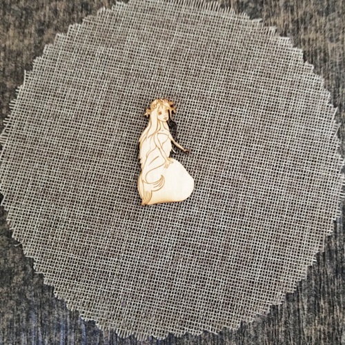 Wooden mermaid for keyring or magnet Wooden mermaid for keyring or magnet