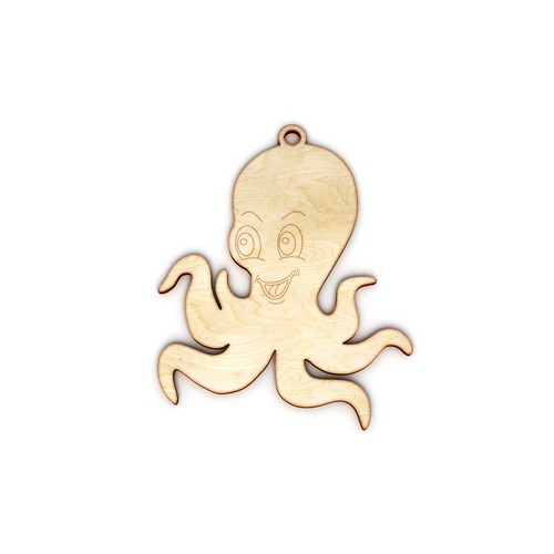 Wooden octapus for keyring or magnet Wooden octapus for keyring or magnet