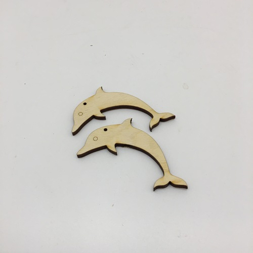 Wooden figure for keyring or magnet Dolphin Wooden figure for keyring or magnet Dolphin