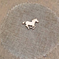 Wooden horse for keyring or magnet