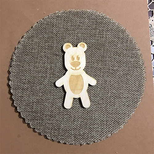 Wooden bear for keyring or magnet Wooden bear for keyring or magnet