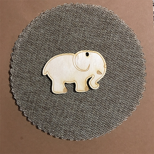 Wooden elephant for keyring or magnet Wooden elephant for keyring or magnet