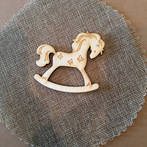 Wooden horse for keyring or magnet Wooden horse for keyring or magnet