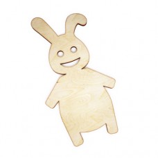 Wooden rabbt for keyring or magnet
