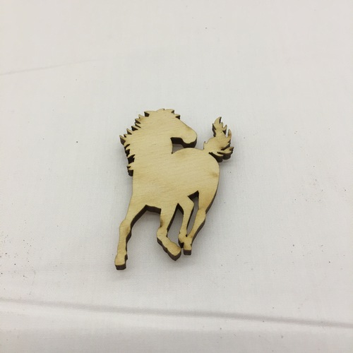Wooden Horse for keyring or magnet