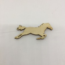 Wooden Horse for keyring or magnet