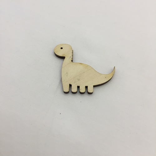Wooden dinosar for keyring or magnet