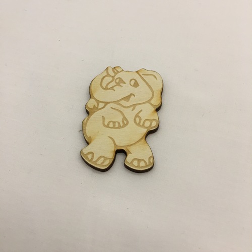 Wooden elephant for keyring or magnet Wooden elephant for keyring or magnet