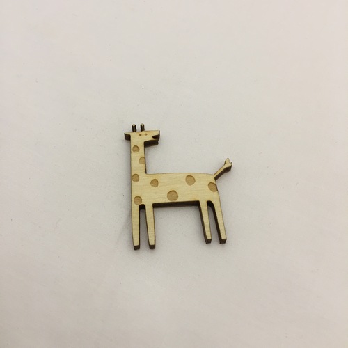Wooden Girafe for keyring or magnet