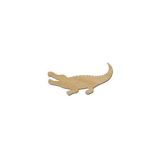Wooden Crocodile for keyring or magnet