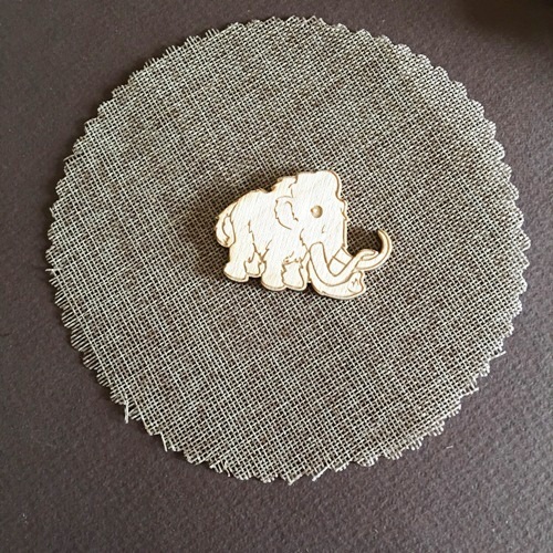 Wooden mammoth for keyring or magnet Wooden mammoth for keyring or magnet