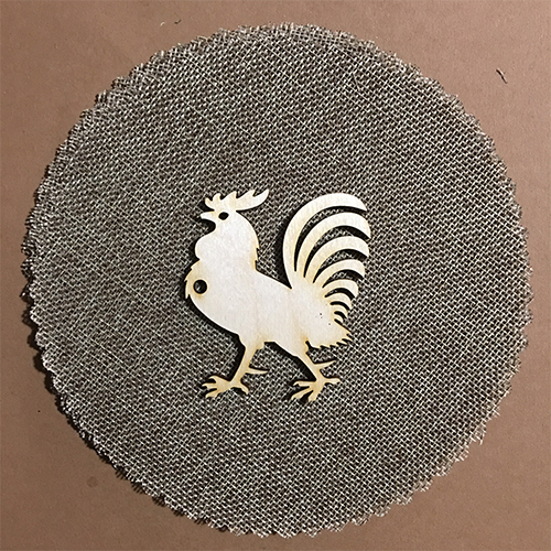 Wooden rooster for keyring or magnet Wooden rooster for keyring or magnet