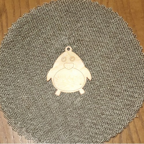 Wooden penguin for keyring or magnet Wooden penguin for keyring or magnet