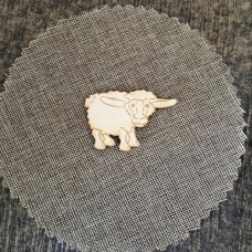 Wooden sheep for keyring or magnet