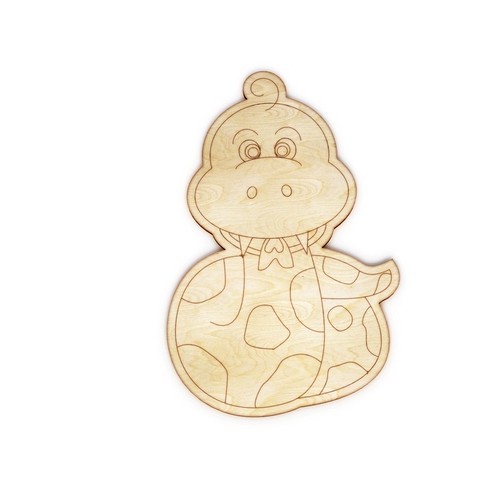 Wooden snake for keyring or magnet Wooden snake for keyring or magnet