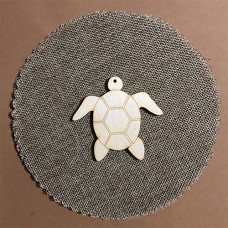 Wooden turtle for keyring or magnet