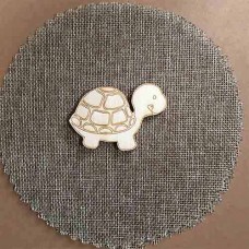 Wooden turtle for keyring or magnet